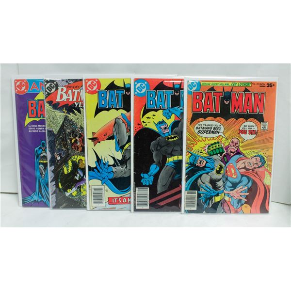 BATMAN --- 5 COMICS