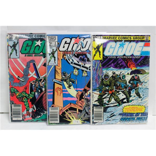 G.I. JOE: REAL AMERICAN HERO --- 3 COMICS