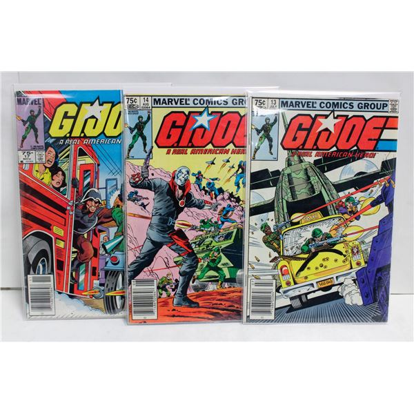 G.I. JOE: REAL AMERICAN HERO --- 3 COMICS