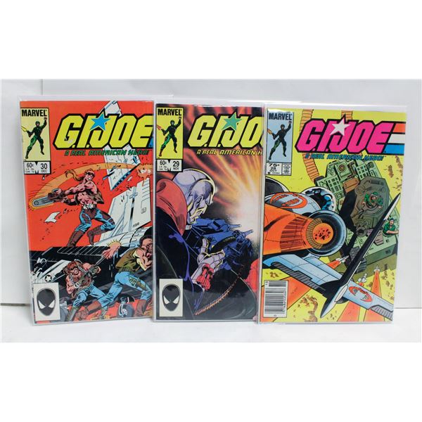 G.I. JOE: REAL AMERICAN HERO --- 3 COMICS