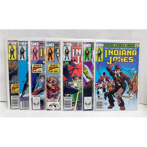 FURTHER ADVENTURES OF INDIANA JONES -- 7 COMICS
