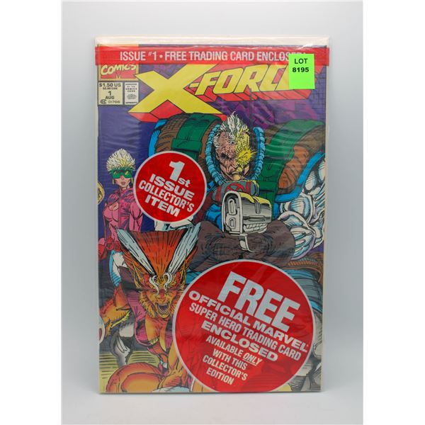 X-FORCE #1 --- UNOPENED POLYBAG WITH CARDS
