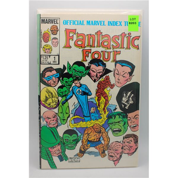 OFFICIAL INDEX TO FANTASTIC FOUR #1