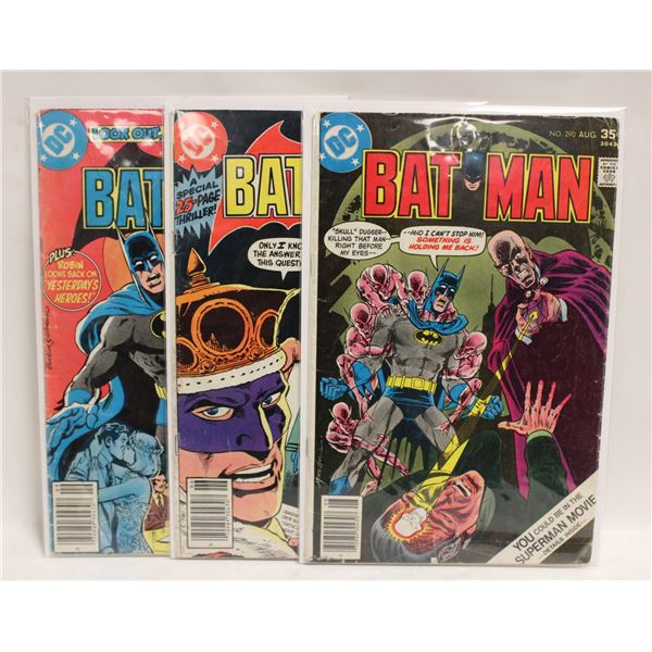 BATMAN --- 3 ISSUES