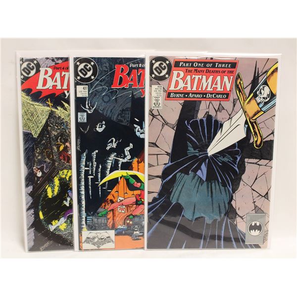 BATMAN --- 3 ISSUES