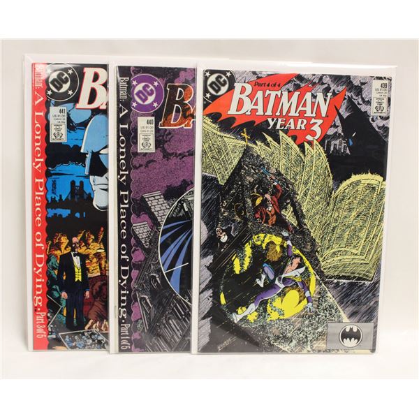 BATMAN --- 3 ISSUES