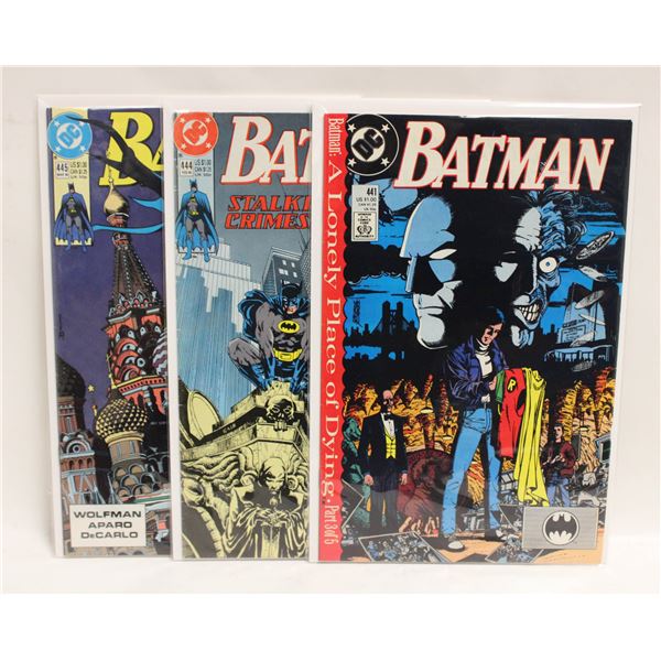 BATMAN --- 3 ISSUES