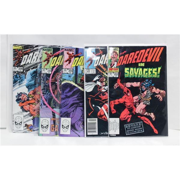 DAREDEVIL --- 5 COMICS