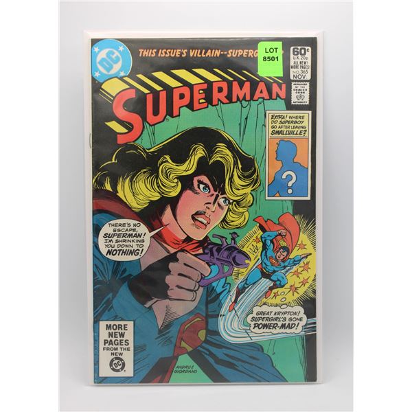 SUPERMAN #365 --- MCFARLANE LETTER