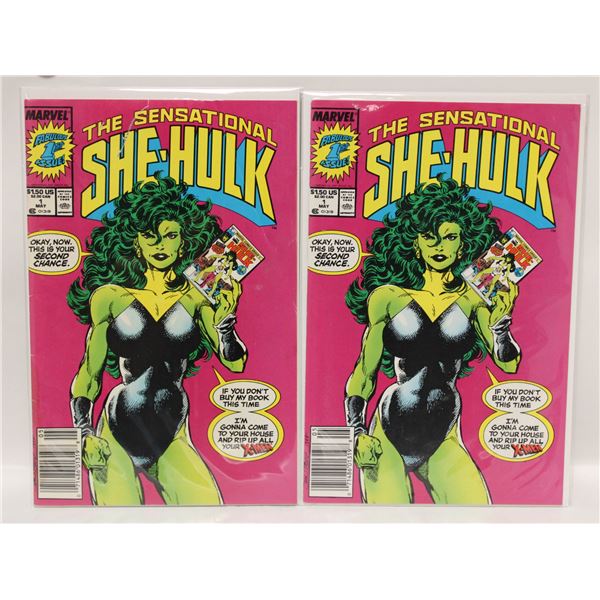 SENSATIONAL SHE-HULK #1 --- 2 COPIES