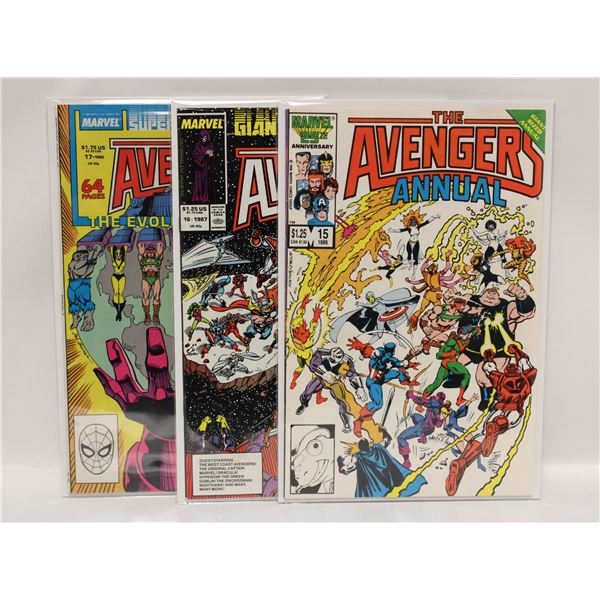 AVENGERS - ANNUALS --- 3 COMICS