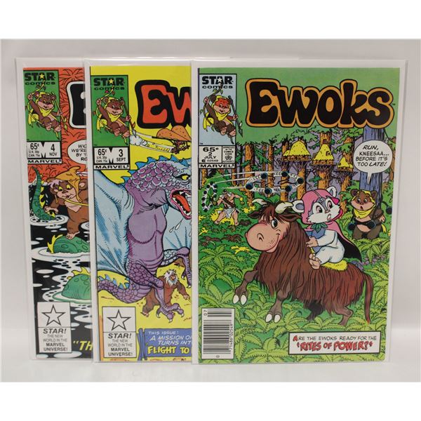 EWOKS --- 3 COMICS INCLUDING NEWSSTAND EDITION