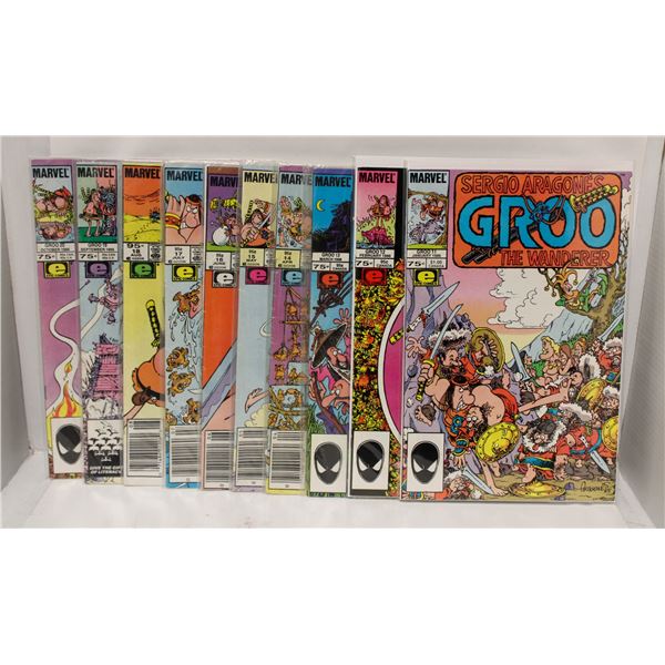 GROO THE WANDERER --- 10 COMICS