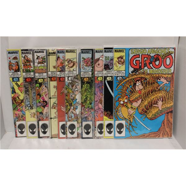 GROO THE WANDERER --- 10 COMICS