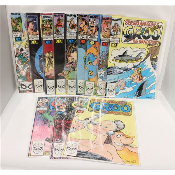 GROO THE WANDERER --- 12 COMICS