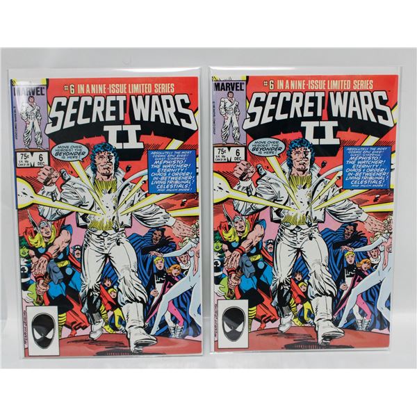 SECRET WARS II #6 --- 2 COPIES