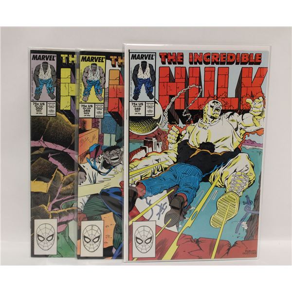 INCREDIBLE HULK --- 3 COMICS