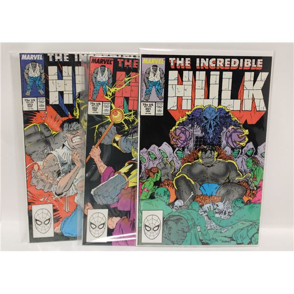 INCREDIBLE HULK --- 3 COMICS