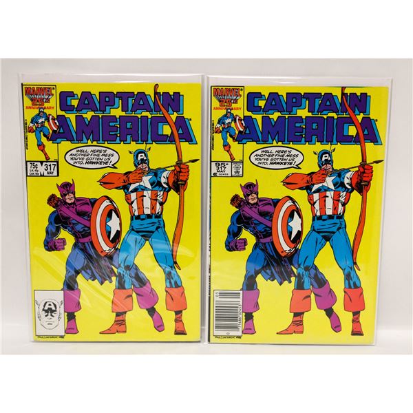 CAPTAIN AMERICA #317 --- 2 COPIES INCL CPV