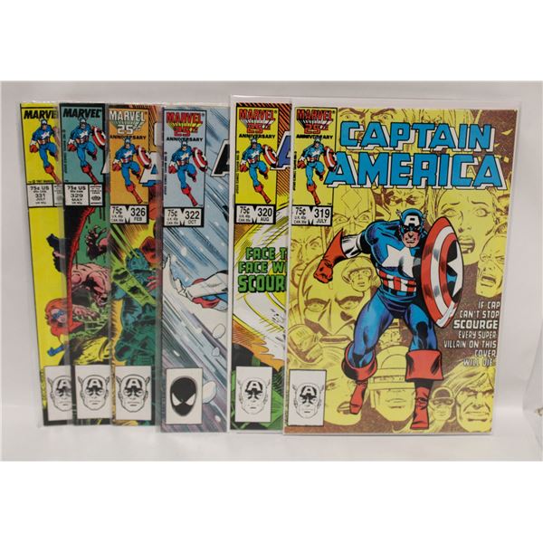 CAPTAIN AMERICA --- 6 COMICS