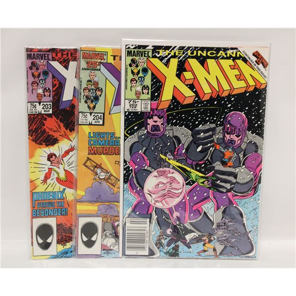 UNCANNY X-MEN #202, #203 AND #204