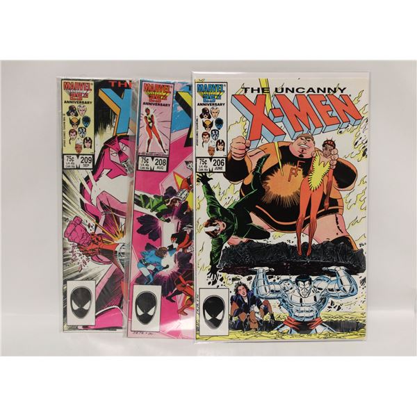 UNCANNY X-MEN #206, #208 AND #209
