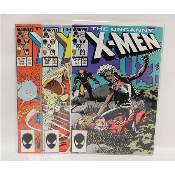 UNCANNY X-MEN #216, #217 AND #218
