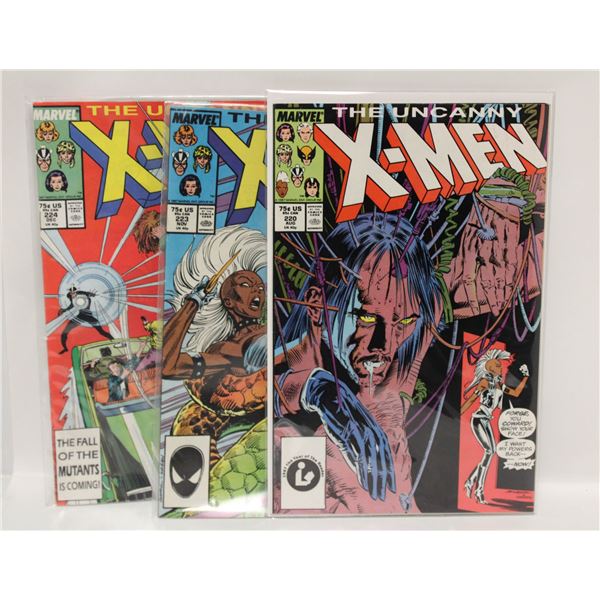 UNCANNY X-MEN #220, #223 AND #224