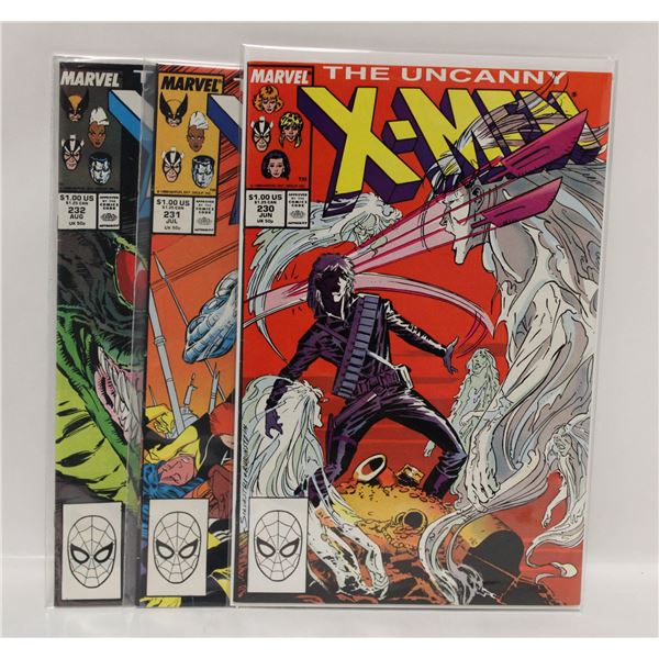 UNCANNY X-MEN #230, #231 AND #232
