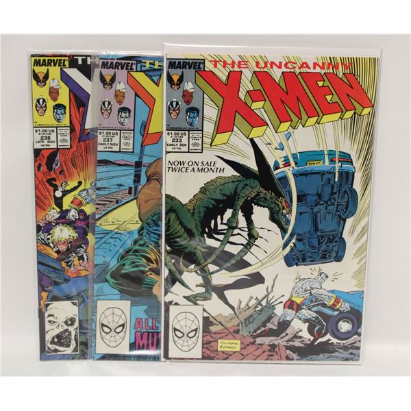 UNCANNY X-MEN #233, #237 AND #238
