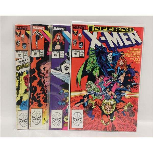 UNCANNY X-MEN #240, #242, #243 AND #246
