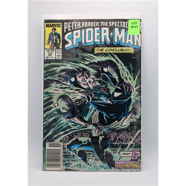 SPECTACULAR SPIDER-MAN #132 --- NEWSSTAND EDITION