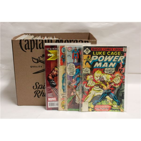 BOX WITH 100+ ASSORTED COMICS