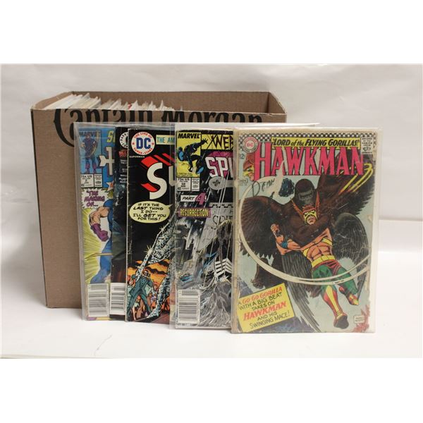 BOX WITH 100+ ASSORTED COMICS