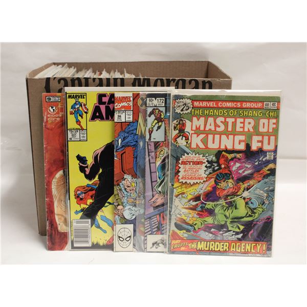 BOX WITH 100+ ASSORTED COMICS