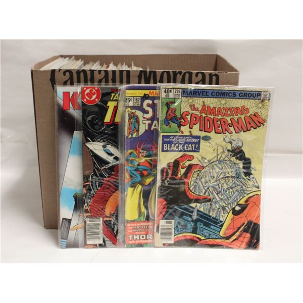 BOX WITH 100+ ASSORTED COMICS