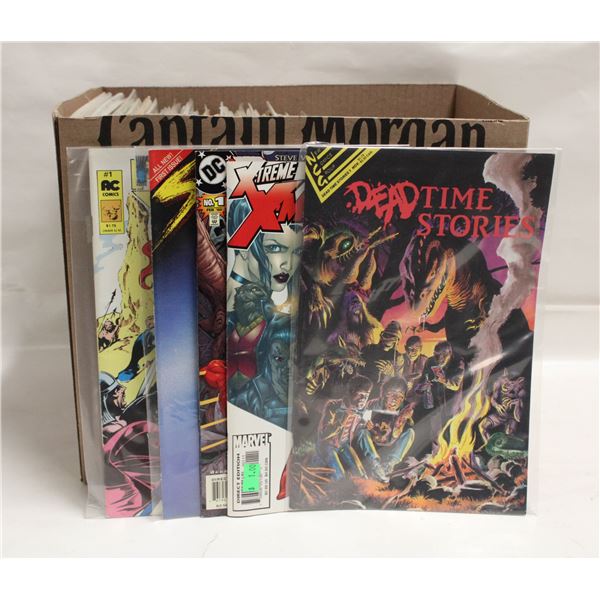 BOX WITH 100+ ASSORTED COMICS