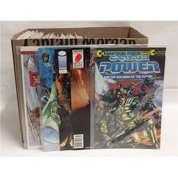 BOX WITH 100+ ASSORTED COMICS