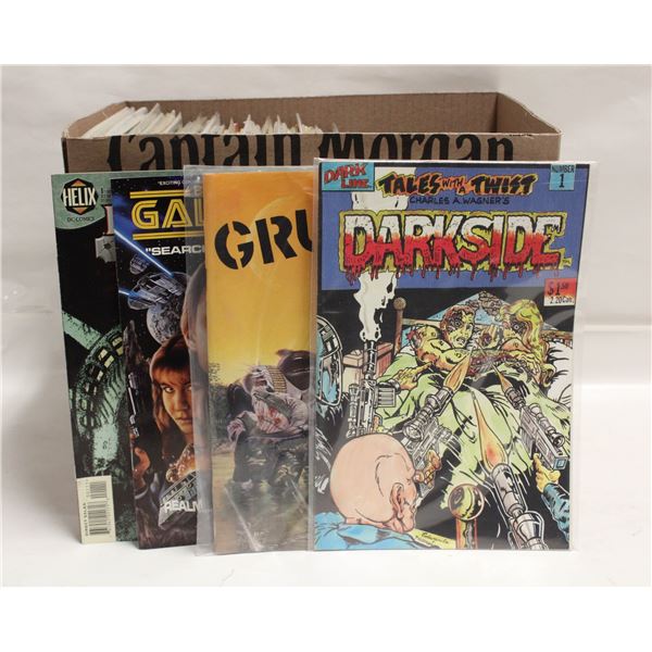 BOX WITH 100+ ASSORTED COMICS