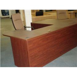 Dk Cherry U-Shaped Executive Desk