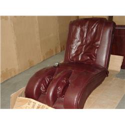 Burgundy Massage Chair W/leg Massage