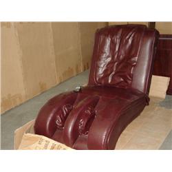 Burgundy Massage Chair W/leg Massage