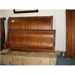 Solid Wooden Queen Head And Footboard C/w Railing