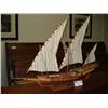 Image 1 : Wooden Carved "xebec" Ship