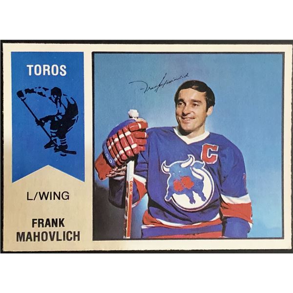 1974-75 O-PEE-CHEE WHA FRANK MAHOVLICH (HOF)