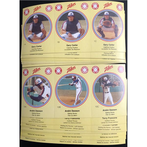 1982 MONTREAL EXPOS ZELLERS SET