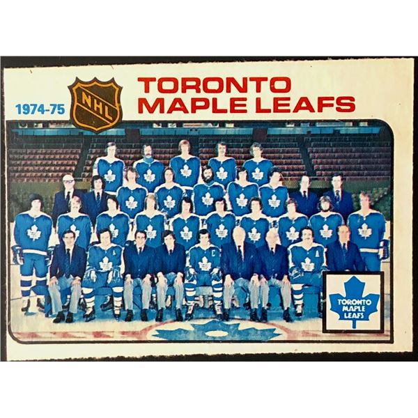 1975-76 O-PEE-CHEE TORONTO MAPLE LEAFS