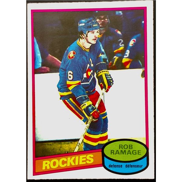 1980-81 O-PEE-CHEE ROB RAMAGE ROOKIE CARD