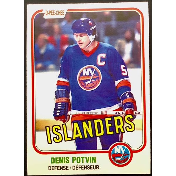 1981-82 O-PEE-CHEE DENIS POTVIN (HOF)