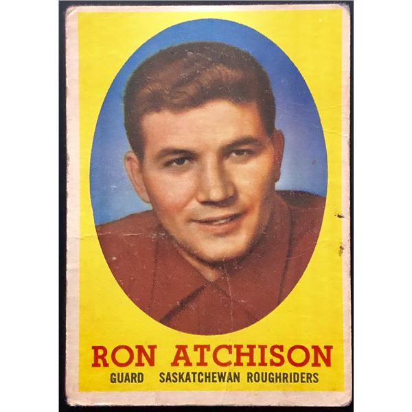 1958 TOPPS CFL RON ATCHISON (HOF)